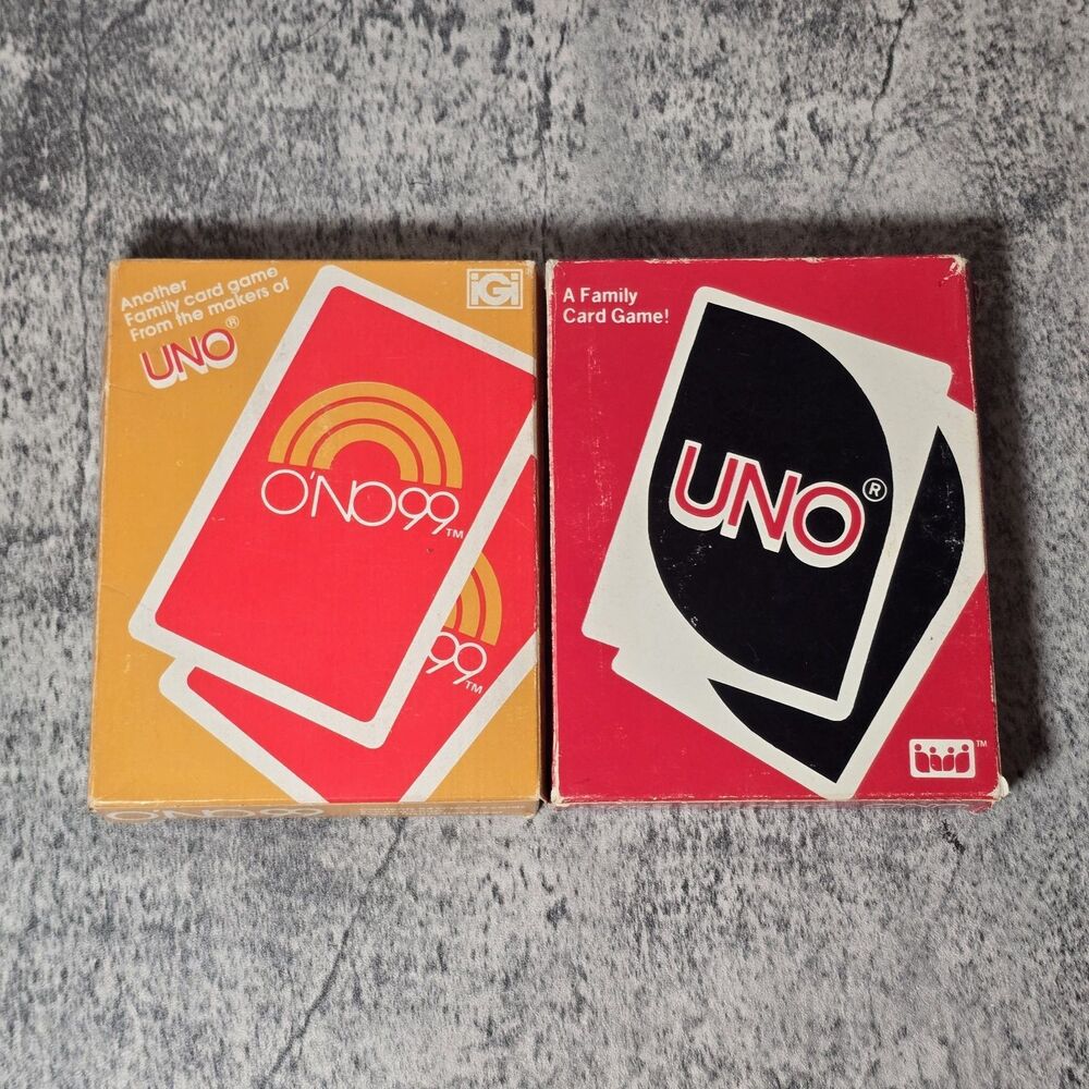 Vintage 1983 UNO Card Game 100% Complete Deck & Ono 99 Good Condition Cards